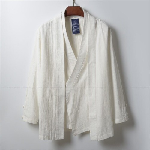 Cardigan hanfu lino uomo - hanfu,