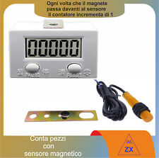 Contapezzi resettabile   Contatore  con sensore magnetico e magnete