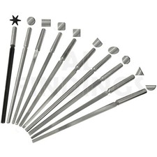 Gamma mandrini lunetta anello: acciaio modellante formatura martellamento gioielli strumento artigianale