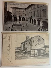 Lotto Di 2 Cartoline Di Prato Animate Viaggiate Fp