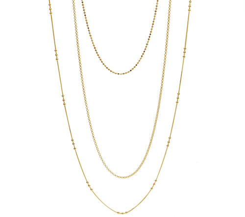 Set catene bronzo con - 3, in