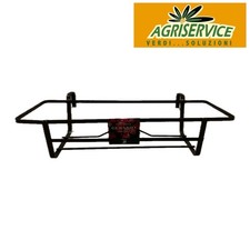 fioriera da balcone cm 60 x 20,5 x 13 in acciaio nero porta fiori