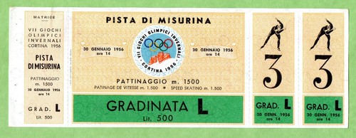 Biglietto olimpiadi cortina - biglietto,