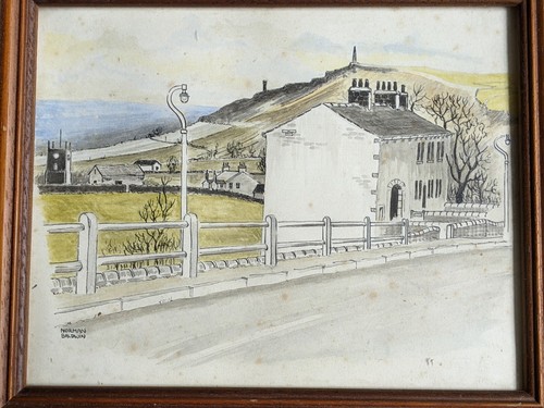 Quadro acquerello inchiostro - acquerello,