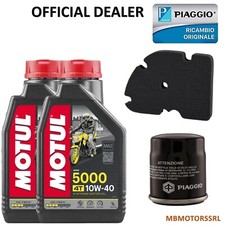 KIT TAGLIANDO PIAGGIO VESPA GTS 250 OLIO 10W40 FILTRO OLIO ARIA TUTTO ORIGINALE