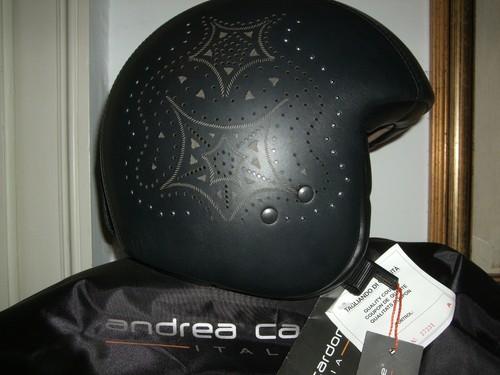 Casco moto vera pelle - moto,