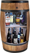 Barile in Legno Con Luci a LED