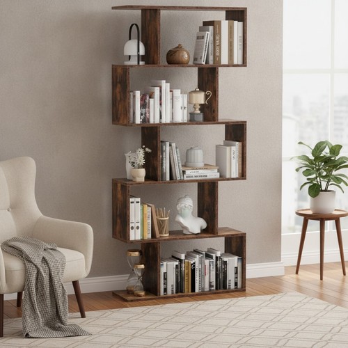 Libreria legno forma di s - legno,
