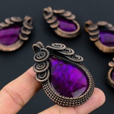 Ciondolo in filo di rame fatto