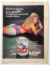 Pubblicita' Pozzi Val Vernici Smalto Carrozzeria Advertising Werbung 1972 (R4)