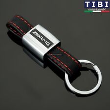 Portachiavi MERCEDES AMG CLASSE A B C E CLA ML GLK CLK SLK Stemma Simil Pelle