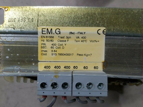 Trasformatore cod sys - em,g,