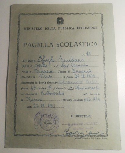 Pagella scolastica scuole - pagella,