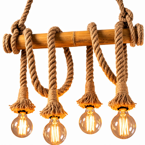 Lampadario corda retro 4 - in,