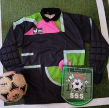Uhlsport Unlimited Maglia Portiere Goalkeeper FOOTBALL Shirt Vintage 90 GARDIEN 