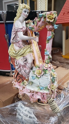 Antica lampada capodimonte - antica,