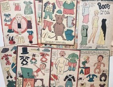 7 bambole di carta vintage