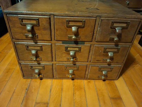 Antica libreria legno rovere