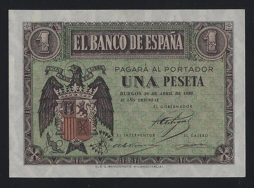 Spagna peseta 1938 - spagna,