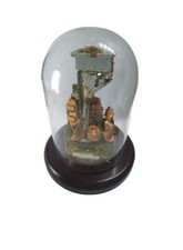 tempio 7x10 a5 campana 15x10 cm vetro legno con o senza nativita 4cm plastica