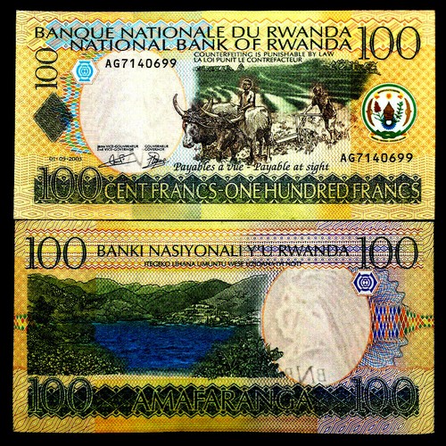 Rwanda africa 100 francs - rwanda,