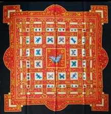 Sciarpa seta HERMES Carre 90