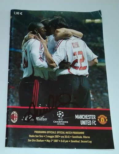 Autografo carlo ancelotti - autografo,