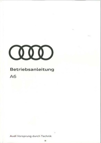 Audi manuale istruzioni - a6,