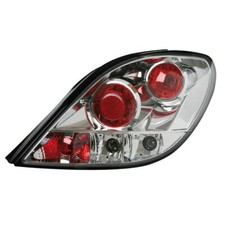 COPPIA FANALI FARI LUCI POSTERIORI -  per Peugeot 207 (5/06>) - CROMO