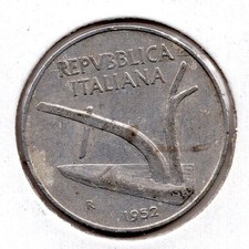 1952 italy lire - 10, (1400)