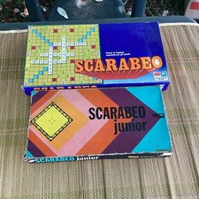 Vintage Anni 80 Gioco Da Tavolo Scarabeo + Scarabeo Junior Editrice Giochi
