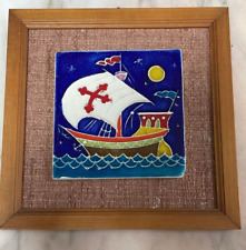 Quadretto con mattonella in