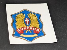 BIANCHI SUPERBA LOGO ADESIVO 3D SIGLA EMBLEMA FREGIO STEMMA SCRITTA BADGE TARGA
