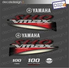 Adesivi calandra motore marino fuoribordo Yamaha 100 cv vmax sho