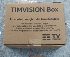 TIM Box 4K Decoder Digitale con Telecomando - Nero  USATO COME NUOVO!!!!!