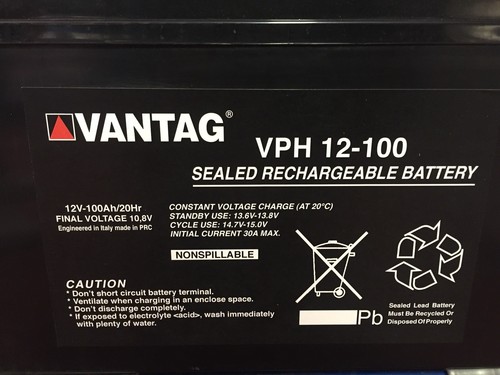 Batteria agm ciclica 12v - agm, 100ah