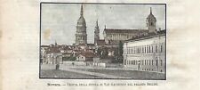 Stampa antica NOVARA Palazzo