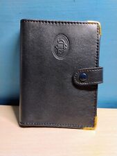 Portafoglio Uomo/Donna Vera Pelle Banca Commer. Italiana Misura 13 Cm X 10 Cm