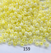 Perline Semi Vetro 6/0 Giallo