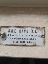 Targhetta Smaltata Cavi