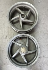 COPPIA CERCHI APRILIA SR STEALTH 50cc MINARELLI A DISCO GRIGIO ORIGINALE