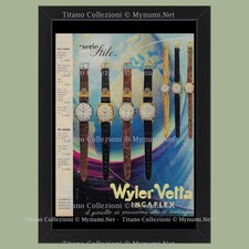 Anni '60 * Pubblicità Originale 'Wyler Vetta - Il Gioiello di Precisione che vi