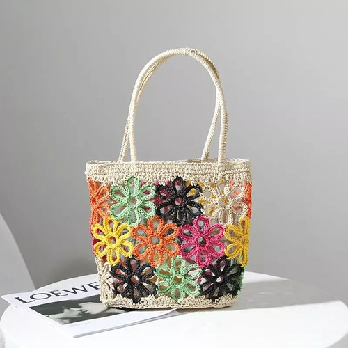 Borsa paglia donna traforata - paglia,