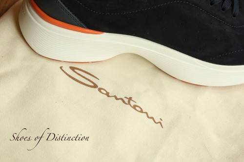 Santoni blu navy scamosciato - santoni,