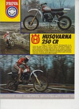 advertising TEST MOTO  HUSQVARNA CR 250 1981 MOTOCROSS EPOCA VINTAGE MX