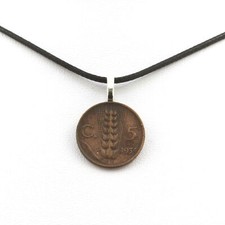Collana moneta italia - collana,