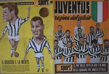 JUVE JUVENTUS REGINA DEL CALCIO SCUDETTO SPECIALE LO SPORT 1958 CAMPIONE ITALIA