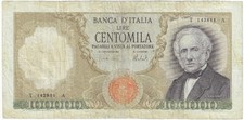100.000 Lire Manzoni decreto