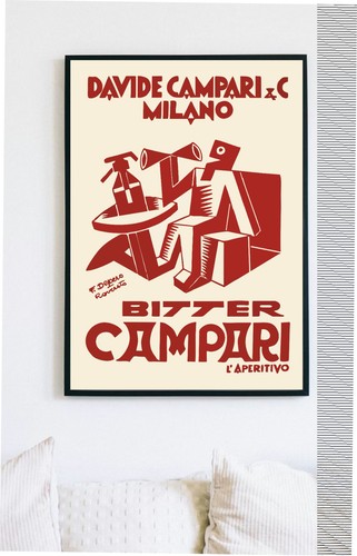 Poster campari bitter milano - bitter,