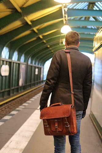 Borsa pelle uomo tracolla - uomo, s